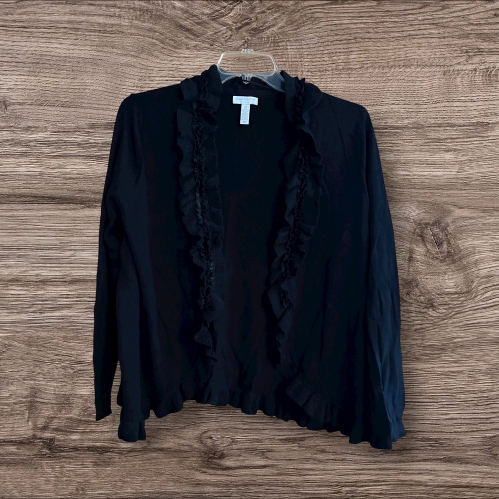 Charter Club Black Knit Cardigan